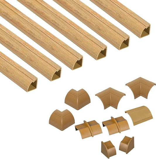 D-Line Cord Cover Kit, 30FT Self-Adhesive Wire Hider, Cable Raceway to Hide by D-LineUSAinc
