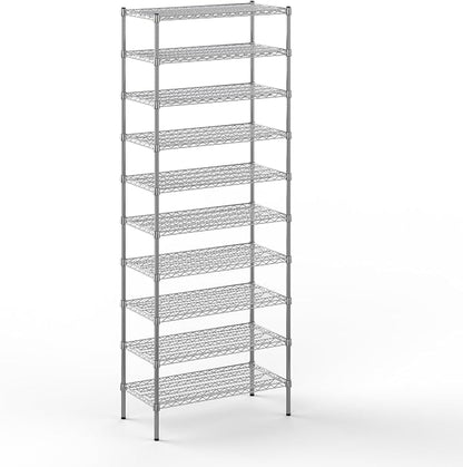 18" Deep x 36" Wide x 96" Height Wire Shelving Kit | 10-Tier | NSF Commercial by Regal+Altair