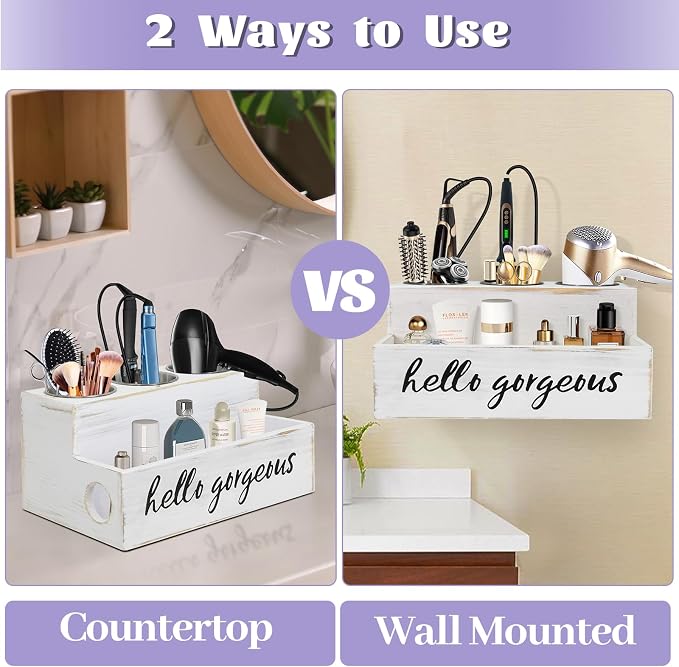 UNISTYLE Hair Dryer Holder Countertop Hair Tool Blow Dryer Holder, Hair - Image 4