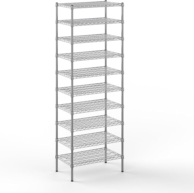 18" Deep x 30" Wide x 86" Height Wire Shelving Kit | 10-Tier | NSF Commercial by Regal+Altair