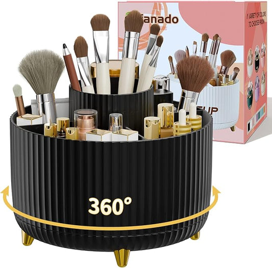 360° Rotate Makeup Brush Holder Organizer, Makeup Organizers Countertop by Unknown