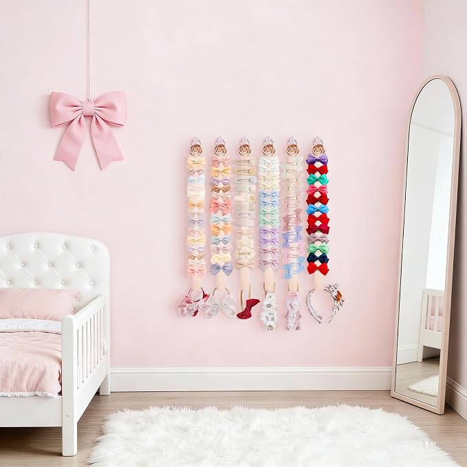6PCS Bow Holder Hair Bow Organizer, Baby Decorative Hair Accessories Organizer - Image 5