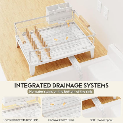 JYPS Dish Drying Rack for Kitchen Counter Decor - Image 2