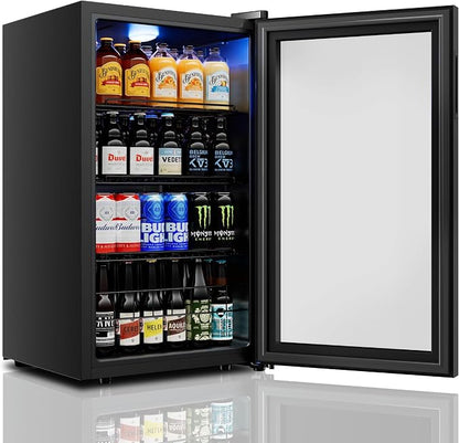 Yeego Beverage Refrigerator Cooler, 130 Cans Mini Fridge - Image 9