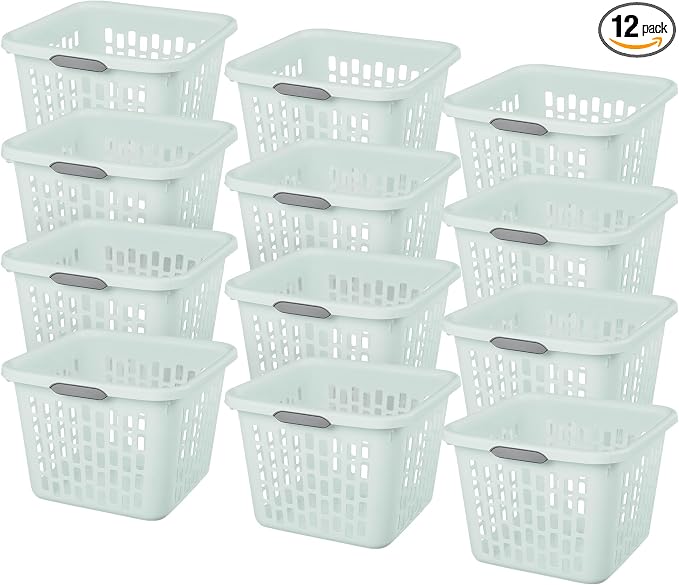Sterilite Laundry Basket, Plastic Clothes Hamper, Large Square Bin by Sterilite