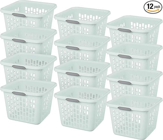 Sterilite Laundry Basket, Plastic Clothes Hamper, Large Square Bin by Sterilite