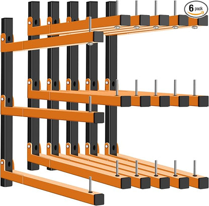 Lumber Rack Wall Mount, Heavy Duty Wood Storage Racks, 9-Level System Garage by Cyhwealth