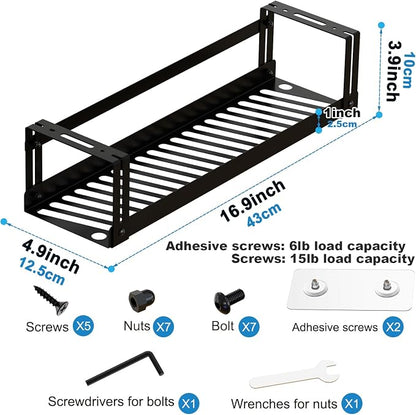 Under Desk Cable Management Tray, 17 in Metal Cable Tray Basket - Image 4