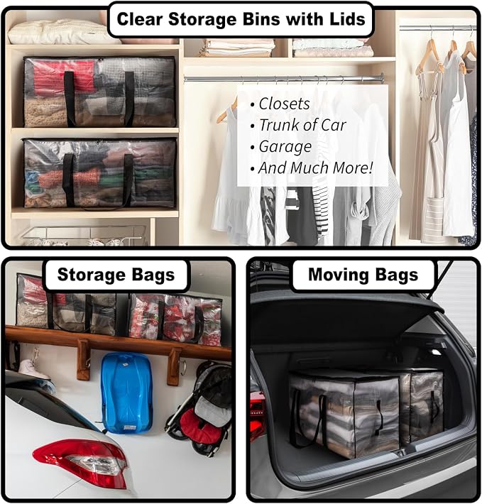 ClearSpace Oversized Moving Bags or Storage Bag – Large Moving Boxes - Image 2