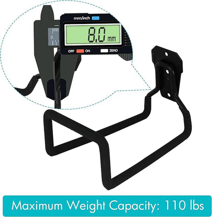 PHYEX 2 Pack Garden Hose Holder Wall Mount, Metal Hanger - Image 4