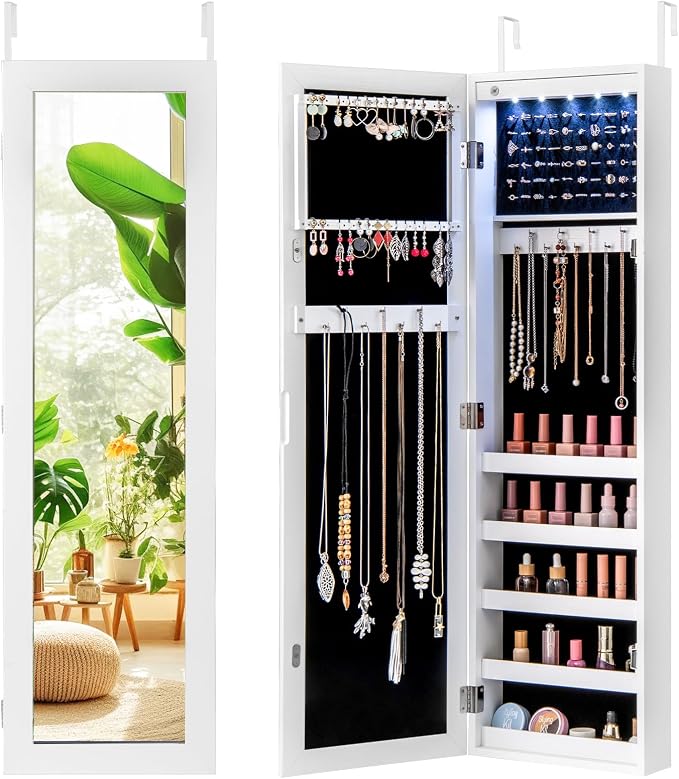 Giantex Wall or Door Mounted Jewelry Cabinet by Giantex