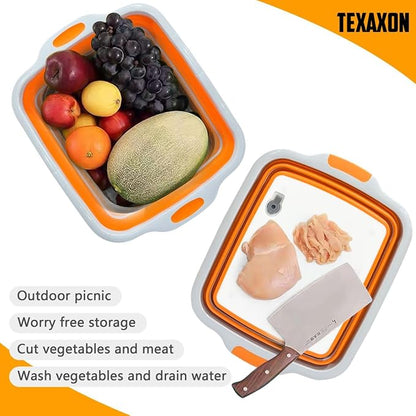 8L/16L BBQ Prep Tub with Cutting Board, Lid & Complimentary Mitts/Gloves – - Image 3