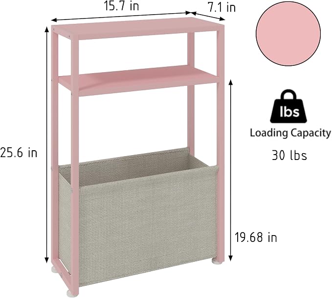 Narrow Side Table, Slim End Tables - Image 2