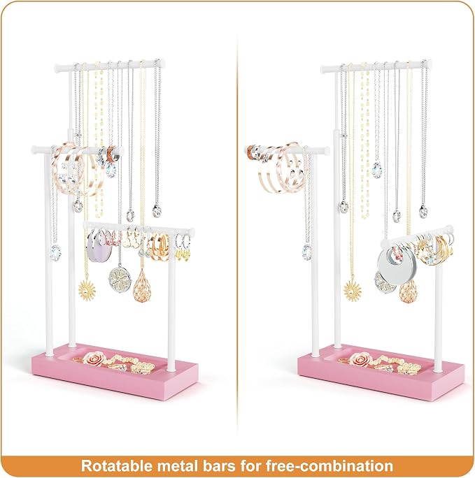 SRIWATANA Jewelry Organizer Stand, Extra Tall Necklace Holder Jewelry Holder - Image 6