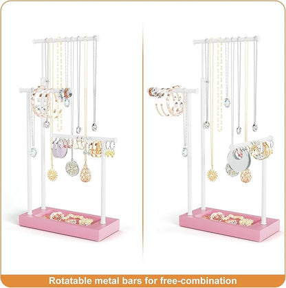 SRIWATANA Jewelry Organizer Stand, Extra Tall Necklace Holder Jewelry Holder - Image 6
