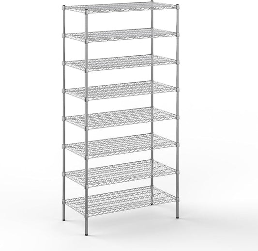 21" Deep x 42" Wide x 86" Height Wire Shelving Kit | 8-Tier | NSF Commercial by Regal+Altair