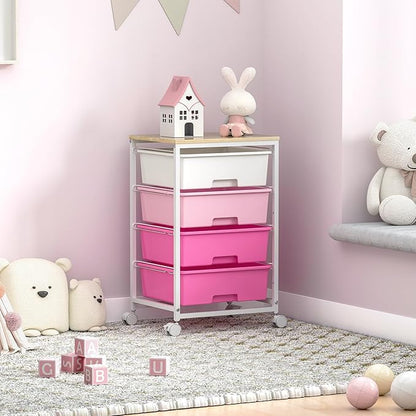 Utility-Rolling-Craft-Storage-Cart-Organizer - Image 2