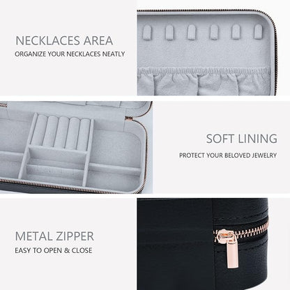 Travel Jewelry Case Organizer, Portable Jewellery Box - Image 2