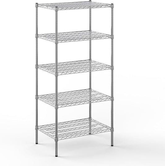 21" Deep x 30" Wide x 64" Height Wire Shelving Kit | 5-Tier | NSF Commercial by Regal+Altair