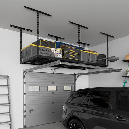 3X6FT Overhead Garage Storage Rack, Heavy Duty Metal Overhead Storage Organizer - Image 6