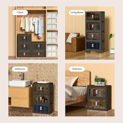 Stackable Storage Bins, Collapsible Stackable Storage Containers Bin - Image 5