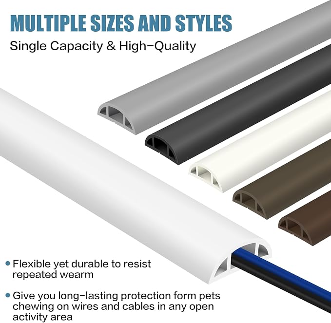 Floor Cord Covers for Wires 20FT Cable Hider Wire Coverr Self Adhesive Cord - Image 6