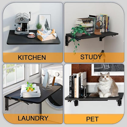 TEAMIX Wall Mounted Folding Table, Utility Room, Laundry Room - Image 6