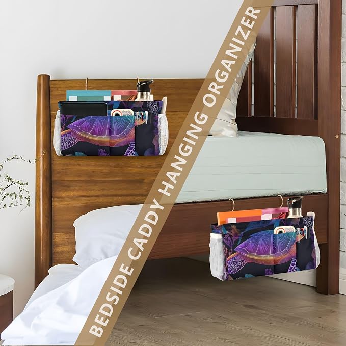 Colorful Gradient Turtle Fish and Coral Bedside Caddy - Image 7