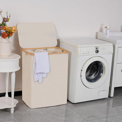 efluky Laundry Hamper with Lid, Trio Laundry Hamper with 3 Removable Bags - Image 6