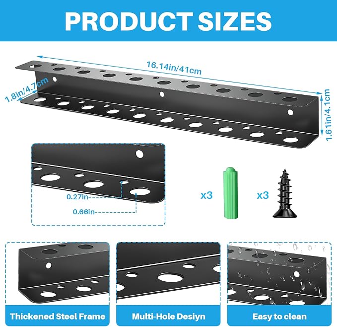 TSUMAZRURE Screwdriver Wall Rack, Screw Driver Holder and Screwdriver Rack - Image 3