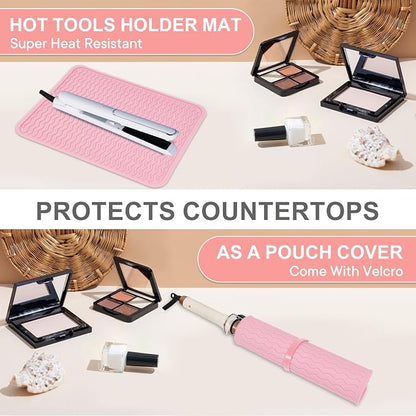 Oversize Silicone Heat Resistant Mat, Portable Travel Mat Cover - Image 6