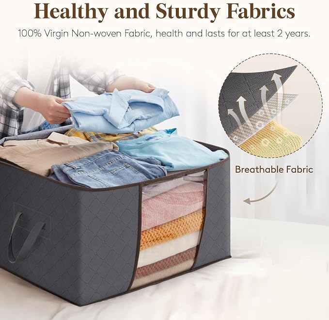 Lifewit 90L Large Storage Bags, Closet Organizers and Storage, Clothes Storage - Image 3