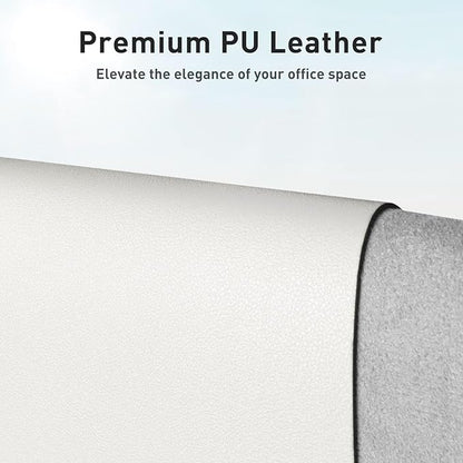 Aothia Leather Desk Pad Protector, Mouse Pad, Office Desk Mat, Non-Slip PU - Image 2
