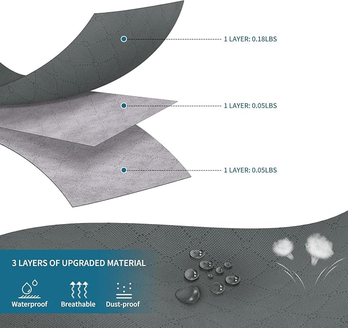 Large Storage Bags, 3 Pack Clothes Storage Bins Foldable Closet Organizers - Image 5
