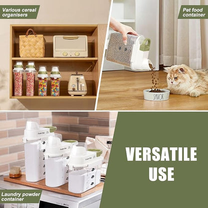 Cereal Storage Container 4Pack, 61oz/1.8L Airtight Food Storage Containers - Image 7
