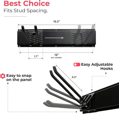 TIDYME Garage Tool Organizer Wall Mount - Image 8