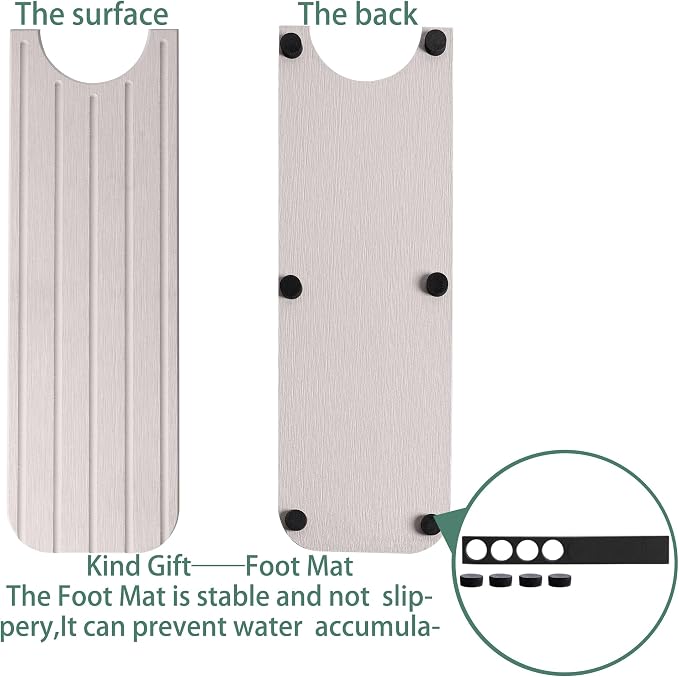 23.6inch x 4inch Kitchen Sink Faucet Mat, Water Absorbing Stone Faucet Splash - Image 8