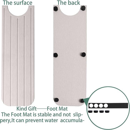 23.6inch x 4inch Kitchen Sink Faucet Mat, Water Absorbing Stone Faucet Splash - Image 8