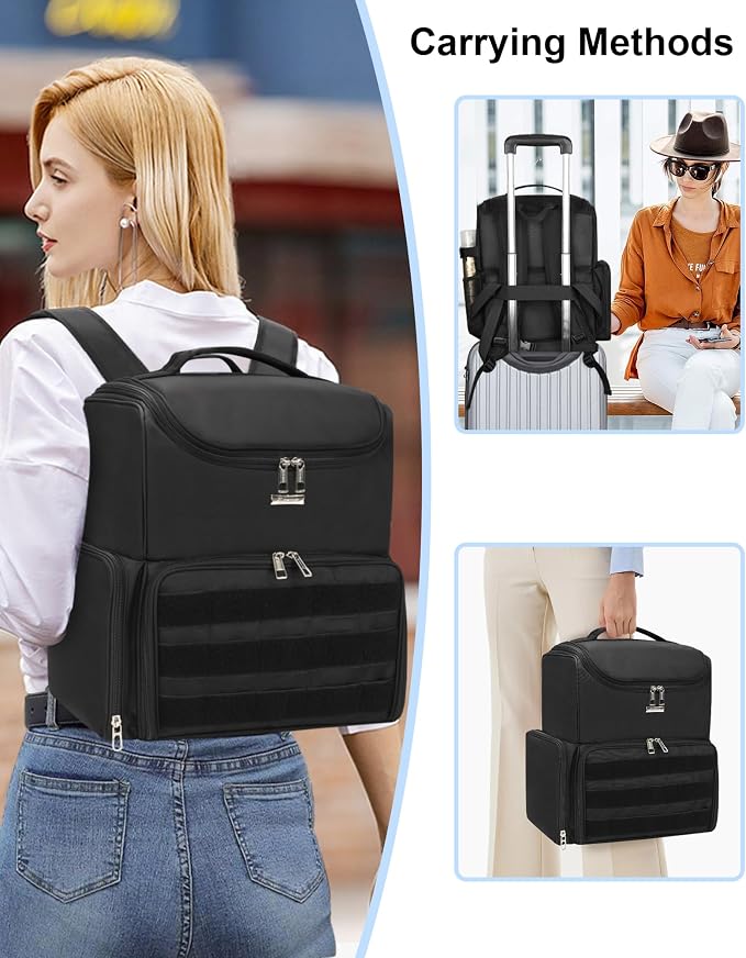 Relavel Makeup Backpack Large Makeup Bag - Image 7