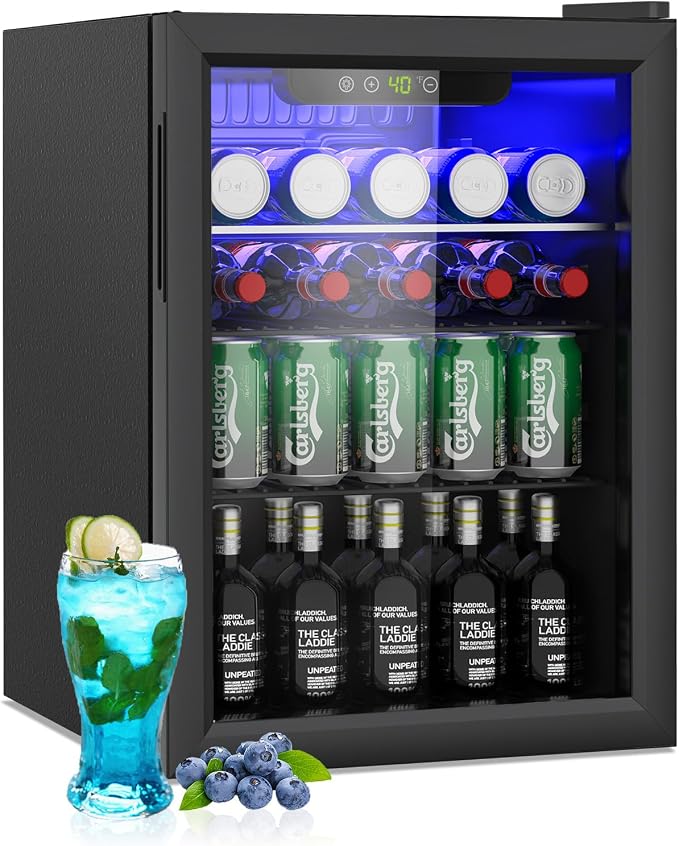 95 Can Mini Fridge by Unknown