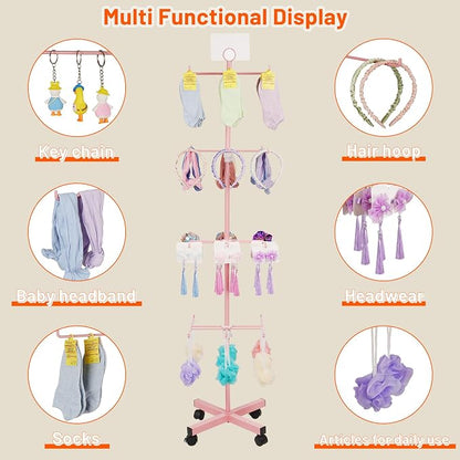 Retail Display Stand Rotating Display Stand 4 Tier Spinning Display Stand - Image 4