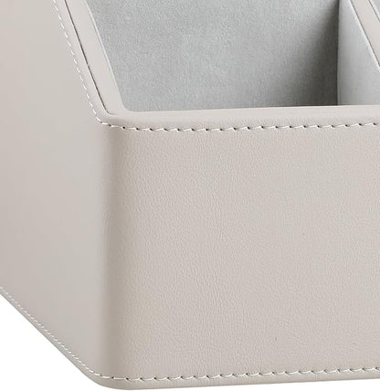PU Leather Desk Organizer, Luxury Remote Control Holder - Image 7