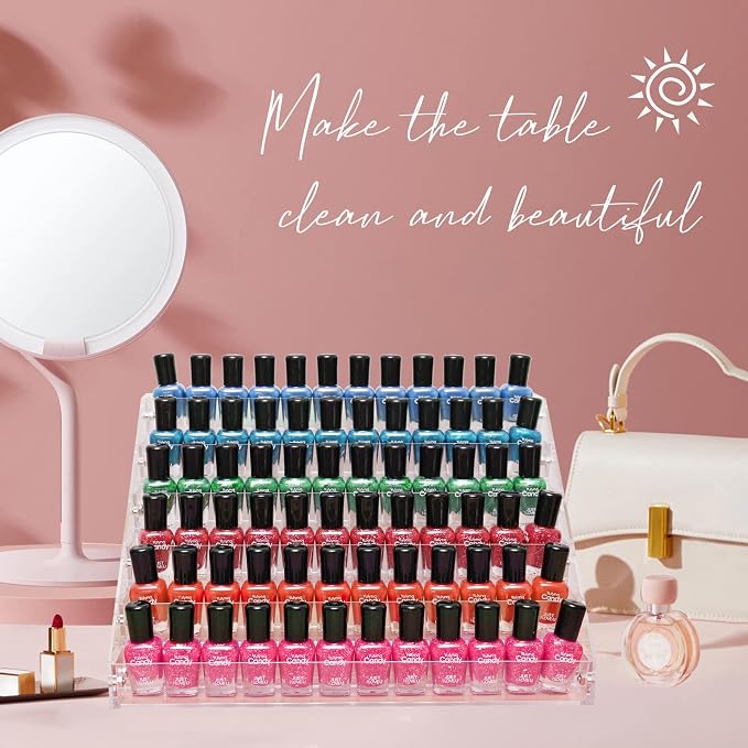 Acrylic Nail Polish Organizer Rack, 6 Tier Holder Stand, Paint Rack Gel Nail - Image 4