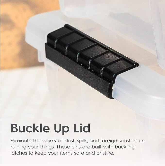 IRIS USA 13 QT Plastic Storage Box - Image 5