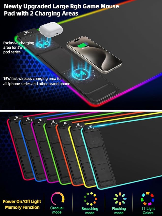 XXL Mouse Pad with Phone Holder - Image 2