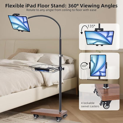 wishacc Adjustable Floor Tablet Stand - Image 5