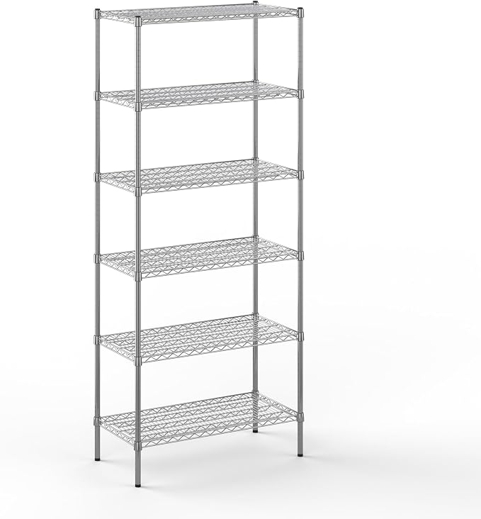 18" Deep x 36" Wide x 86" Height Wire Shelving Kit | 6-Tier | NSF Commercial by Regal+Altair