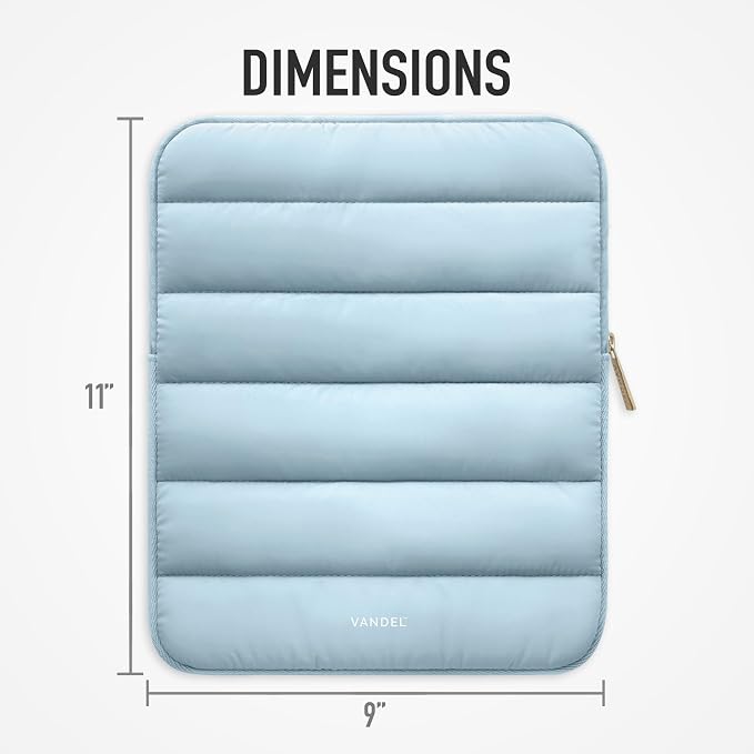 Vandel - The Original Puffy iPad Sleeve 9-11 Inch Tablet Sleeve, Cute iPad Air - Image 7