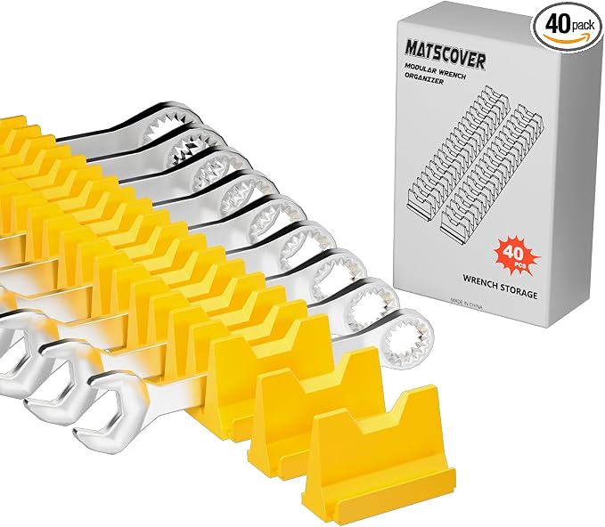 40PCS Modular Wrench Organizer Wrench Holder by Matscover