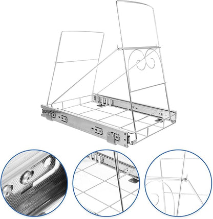 VILLCASE Adjustable Stainless Steel Pull Out Slide-out Shelf - Image 8